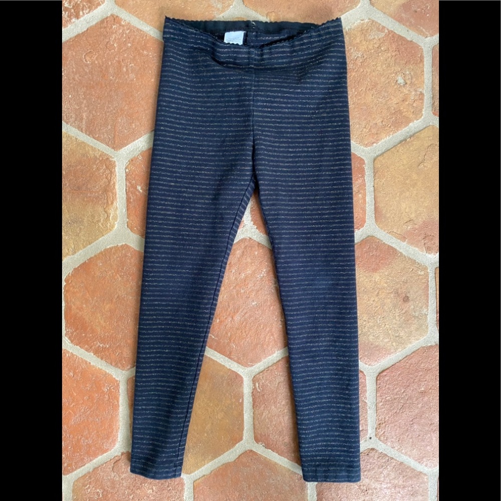 Tea Collection Leggings with Sparkle Stripe